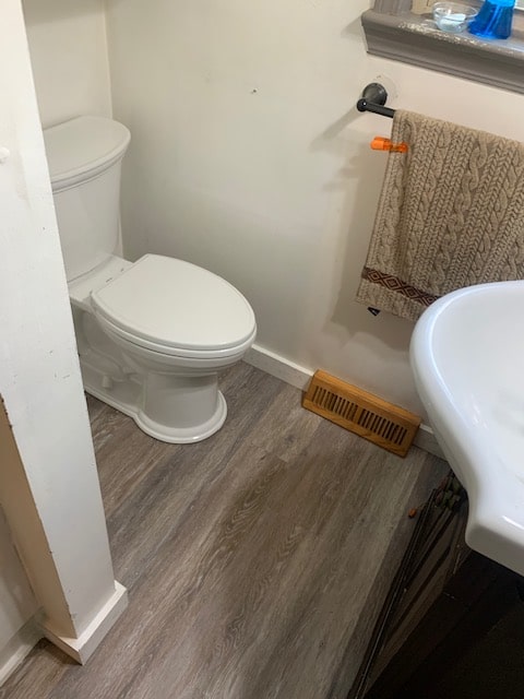 finished modern bathroom