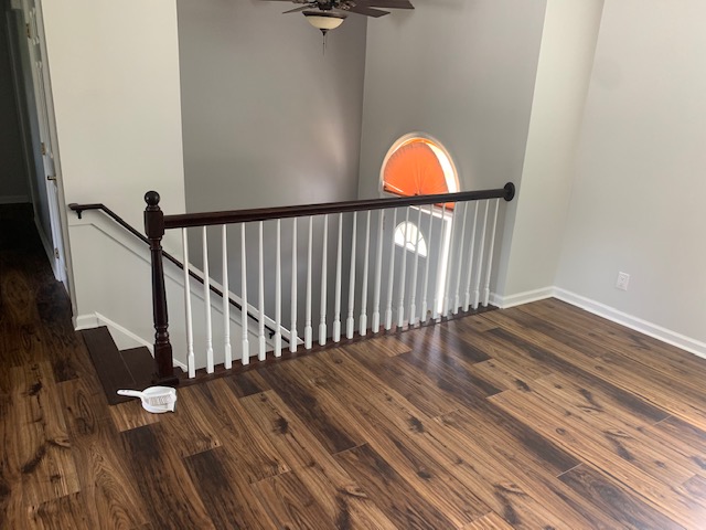 finished stair rail
