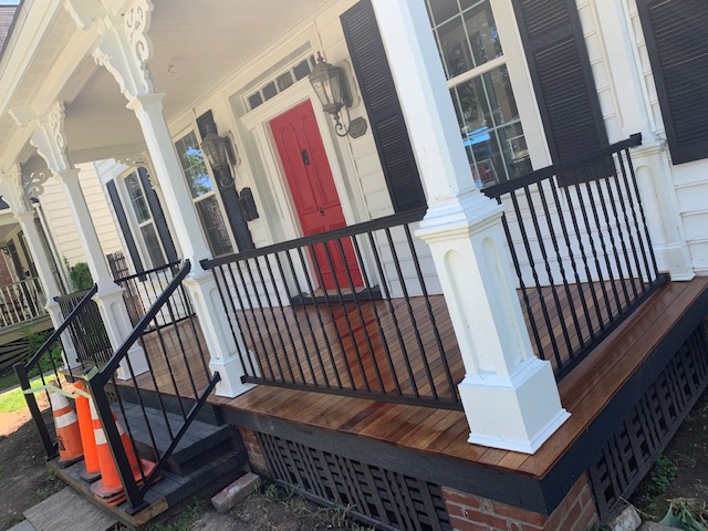 finished house porch