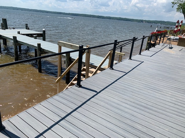 finished water deck